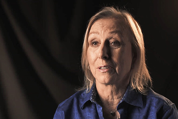 Tennis legend and breast cancer survivor Martina Navratilova