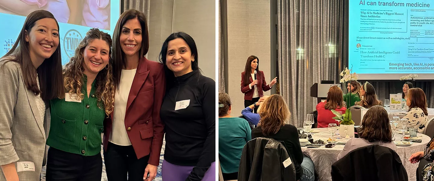 Group photo of women in conference room.